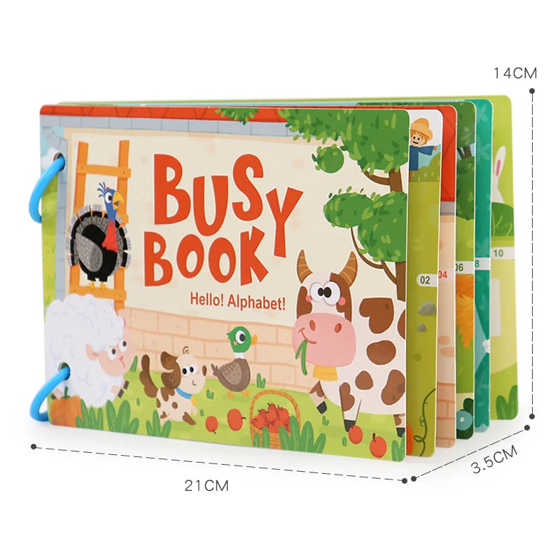 📘✨ Montessori Busy Book – Hands-On Learning & Matching Fun for Curious Toddlers! 👶🎓 - ThiGui
