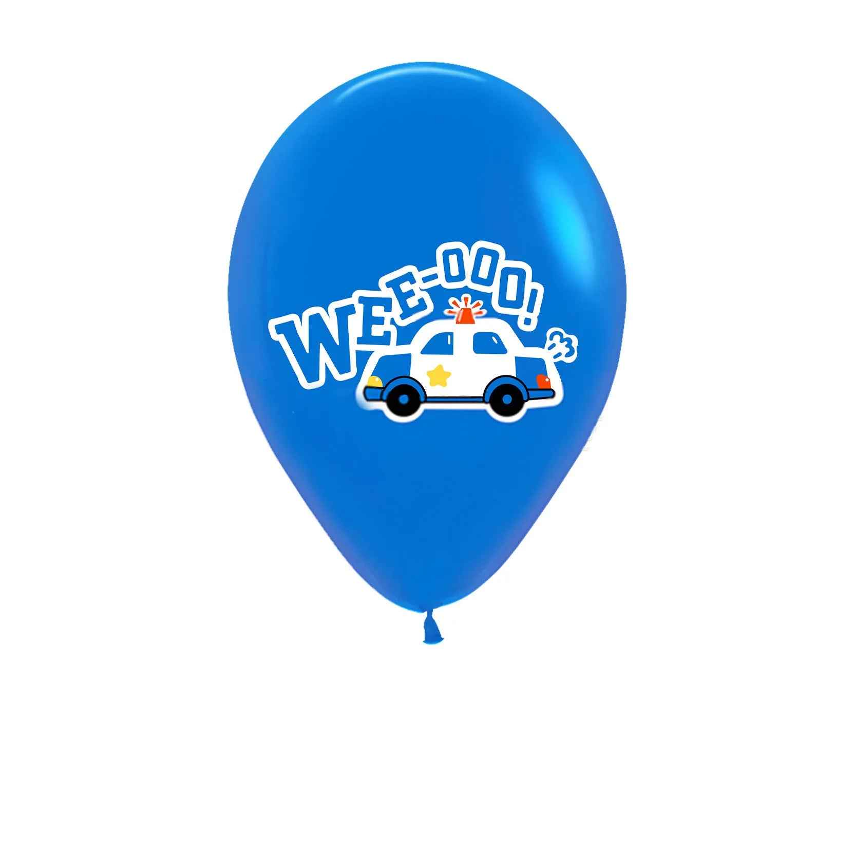 🚓Zoom into Action! Police Car Birthday Balloon Set for Little Heroes Turning 4, 5 or 6! - ThiGui