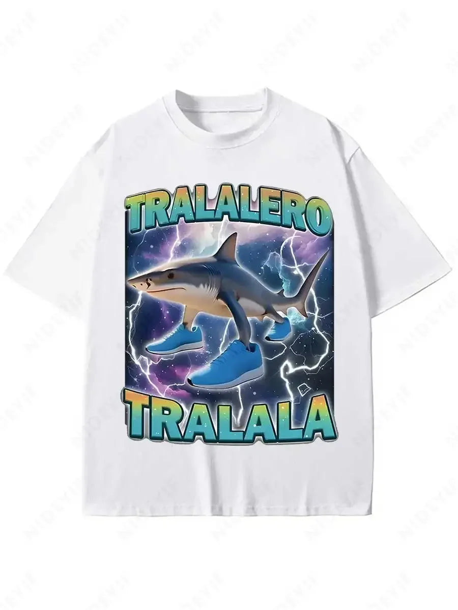 🦈 LOL Shark Alert! Funny Meme T-Shirt for Boys – Tralalero Tralala – Cool, Comfy & Totally Unique! 🤪👕 - ThiGui