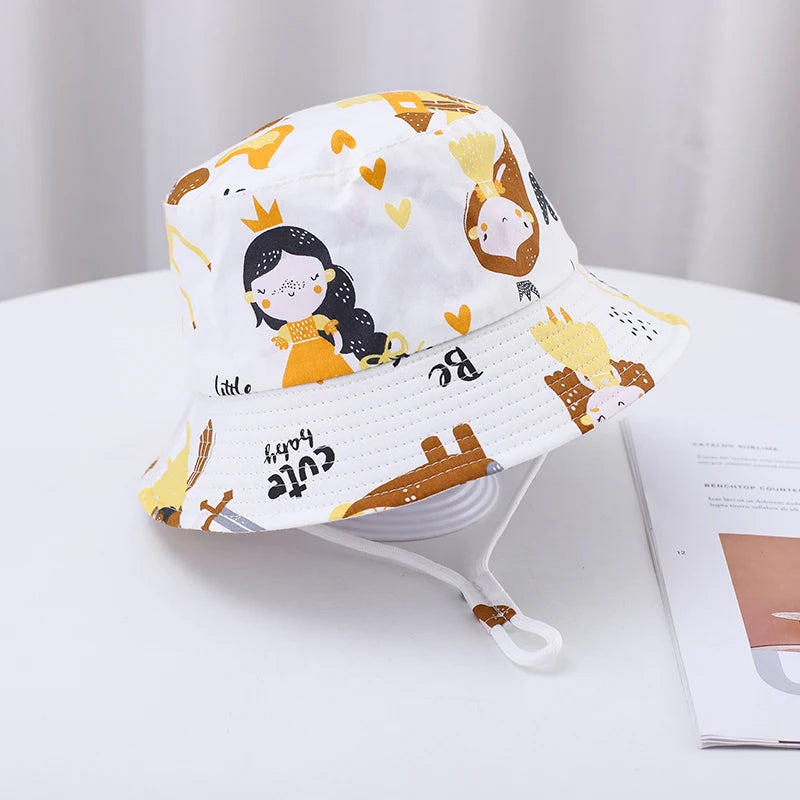 🌞 Sunshine-Ready! Adorable Cartoon Bucket Hat for Babies & Toddlers 🧢🦕 - ThiGui