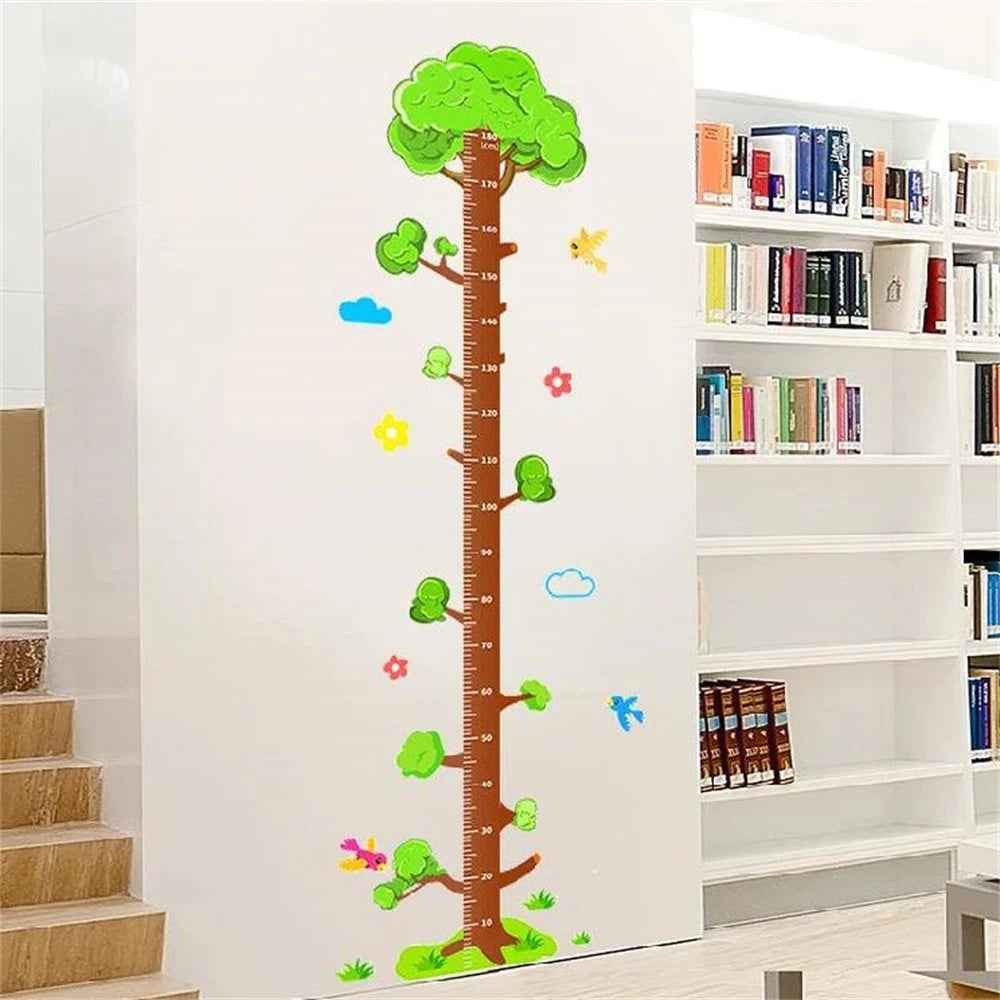 Watch Me Grow! Cute Animal Height Chart Wall Sticker for Boys’ Rooms - ThiGui