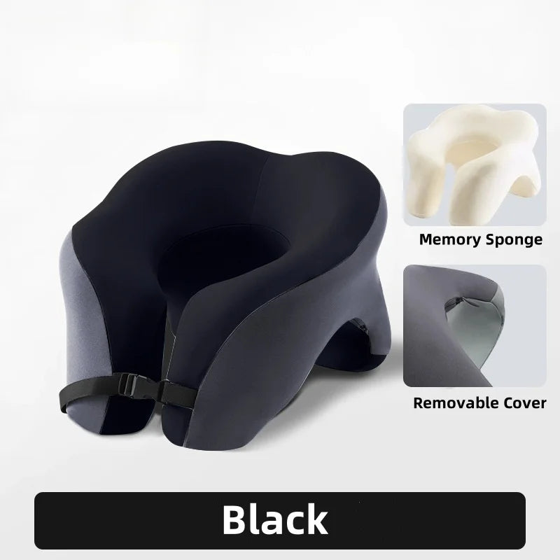 💤 Comfy U-Shaped Travel Pillow – Perfect for Planes, Cars, and Nap Time! 🚗 - ThiGui