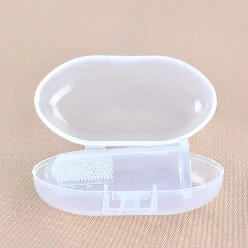 👶🪥 Baby Finger Toothbrush Set – Soft, Safe & Soothing for First Smiles! 💕🌟 - ThiGui