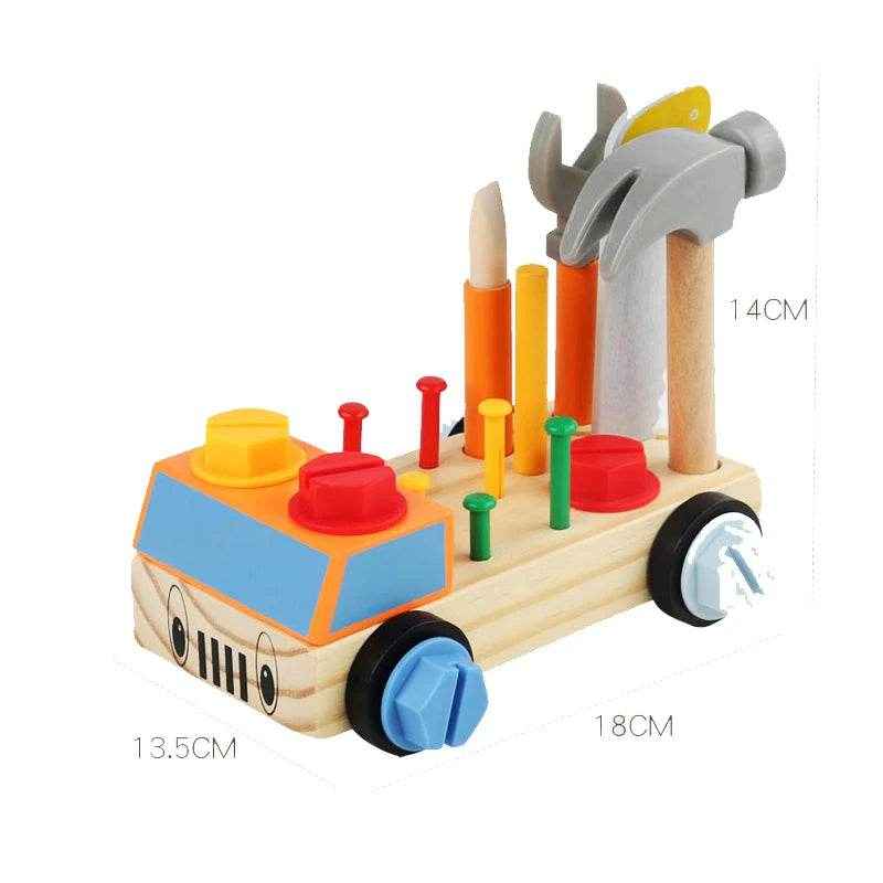 🌳Fix, Twist, and Learn! Montessori Wooden Busy Board for Hands-On Little Builders 🧰🪵 - ThiGui