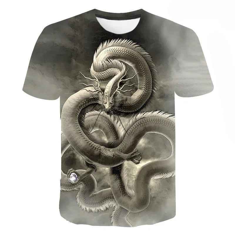 👕Roaring Style! 3D Dragon T-Shirt for Little Adventurers - ThiGui