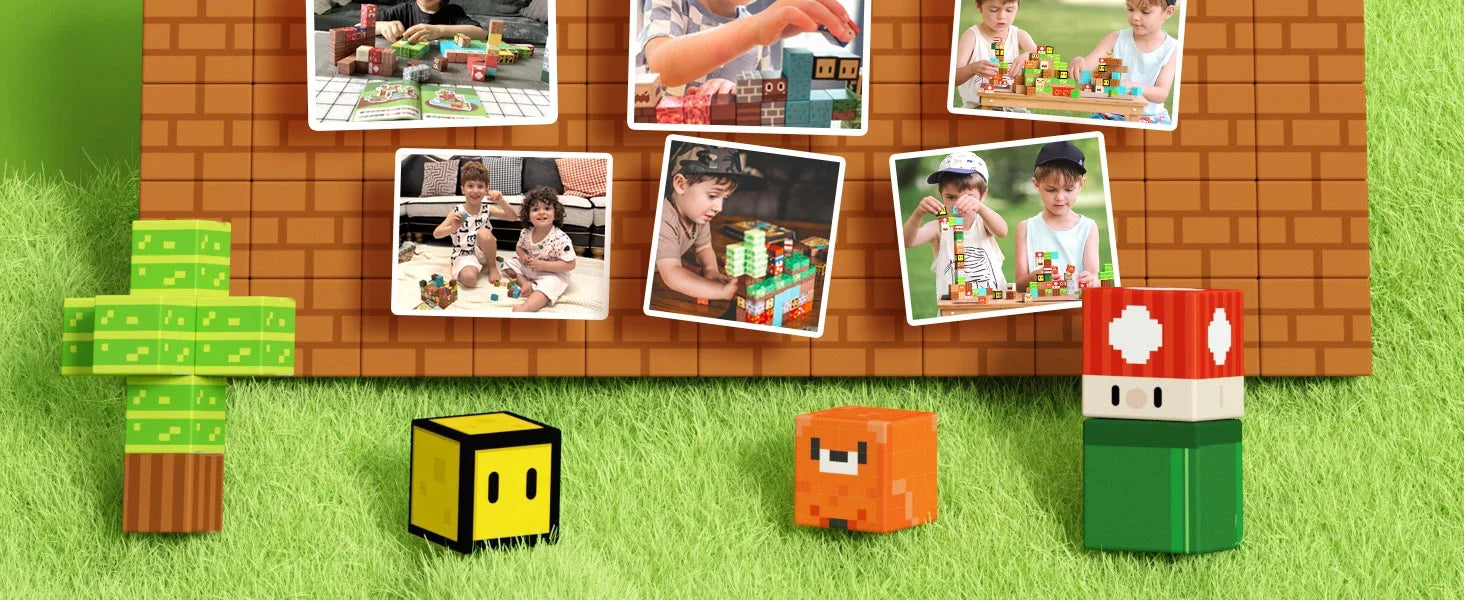 🧲 Build & Imagine! Magnetic Mine World Cube Set for Kids – Craft, Create, and Play 🎮🌍 - ThiGui