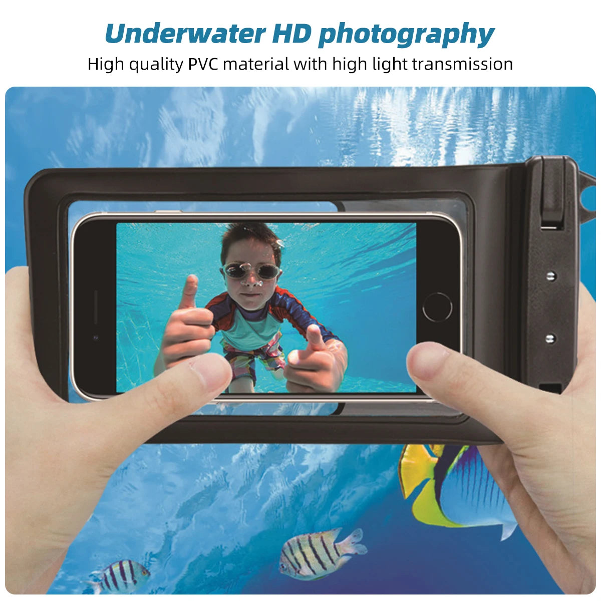 🌊📱 Full View Waterproof Phone Pouch – Dive Into Fun, Worry-Free! 🏊‍♂️💧 - ThiGui