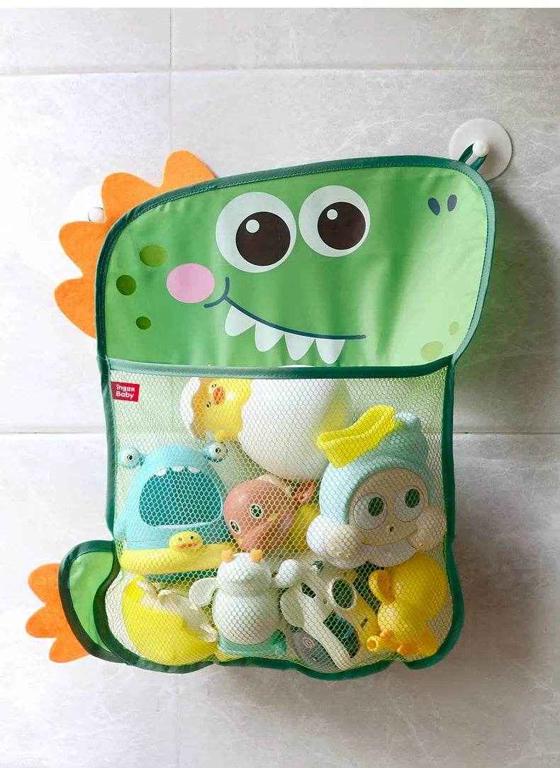 🦖 Dino-Magic Bathtime Buddy – Fun Organizer for Water Toys & Bathroom Bliss! - ThiGui