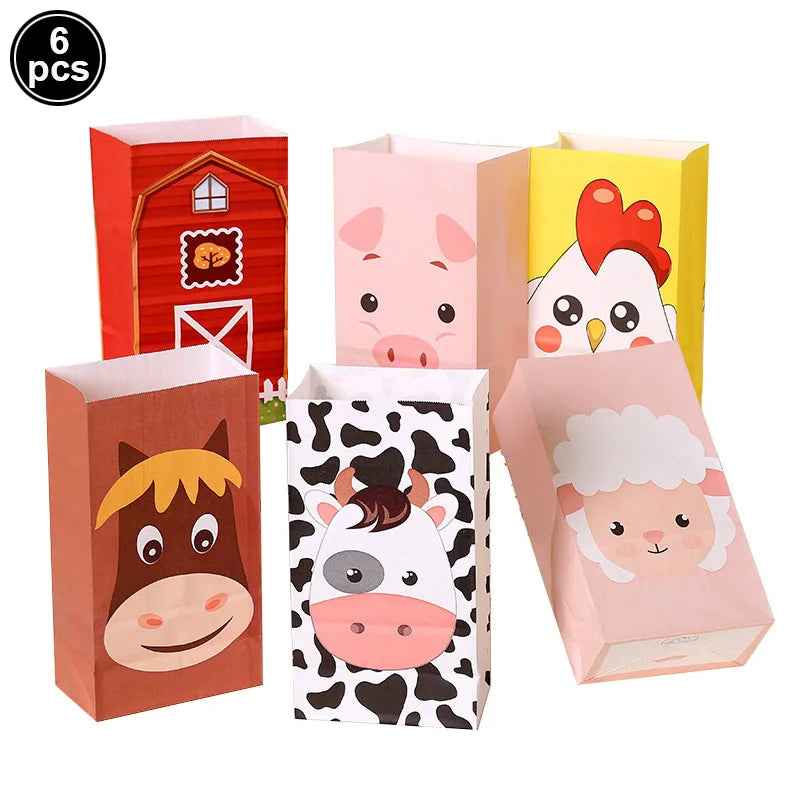 🐷Oink, Moo, Baa – Adorable Farm Animals Tablecloth for a Barnyard Bash! 🐮🐑 - ThiGui