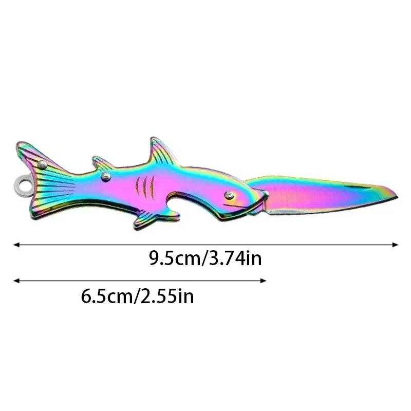 🦈Mini Shark Folding Pocket Knife Keychain Tool for Smart Outdoor or Everyday Use - ThiGui