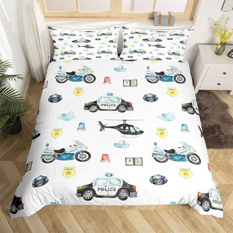 ✈️ Soaring into Sweet Dreams – Cartoon Airplane Bedding Set for Boys - ThiGui