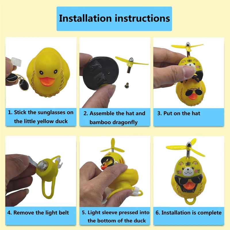 🚴Quack & Glow! The Little Yellow Duck That Lights Up Every Ride - ThiGui