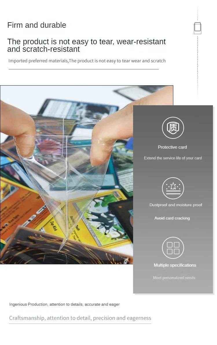 🛡️ Premium Card Sleeves for Young Collectors – Tough, Clear & Perfectly Sized! - ThiGui