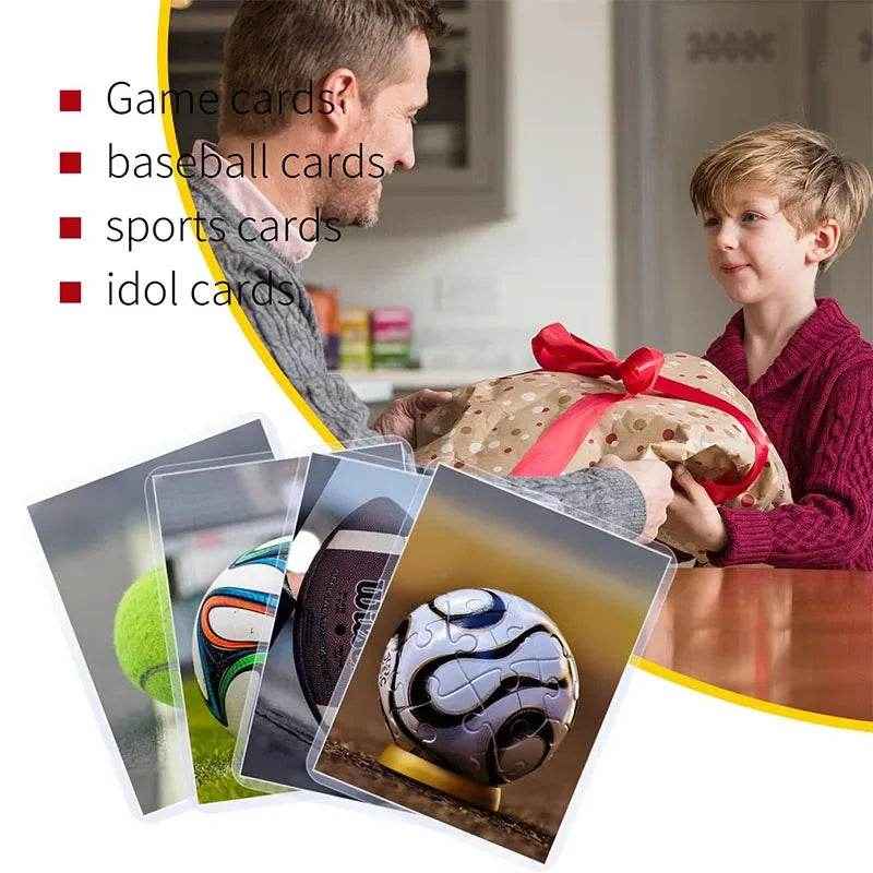 🛡️Keep Kids' Trading Cards Safe & Neat – 25 Hard Plastic Card Sleeves for Little Collectors! - ThiGui