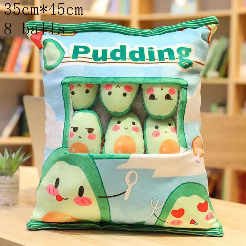 🍓Adorable Plush Pudding & Candy Snack Bags – Snuggle Up with a Sweet Surprise!🍌 - ThiGui