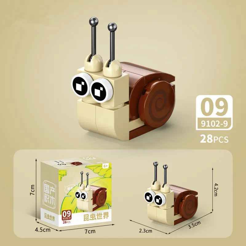 🕷️ Snap Together a Wild World – Insect & Animal Block Creatures for Kids & Collectors! 🐜🦂 - ThiGui