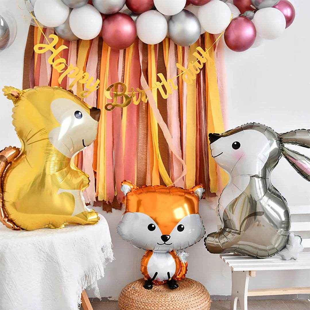 🐿️Whimsical Forest Friends Balloons – Add Woodland Magic to Your Boy’s Party! - ThiGui