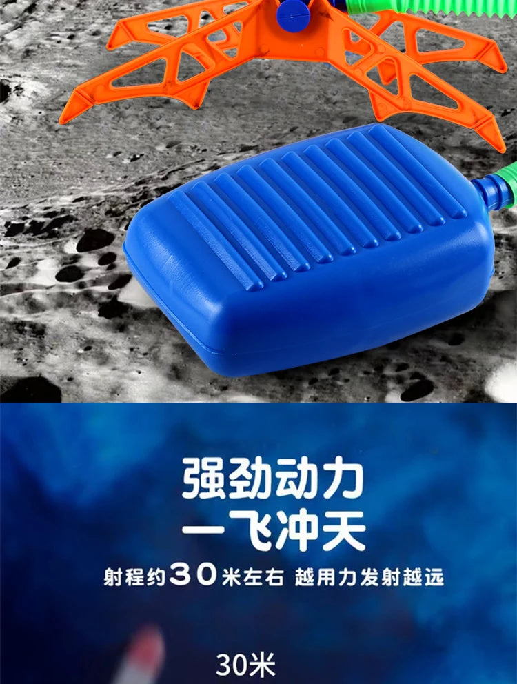 🚀 Sky-High Fun! Air-Powered Rocket Launcher Toy for Kids – Stomp, Jump & Launch 🌈🦶 - ThiGui