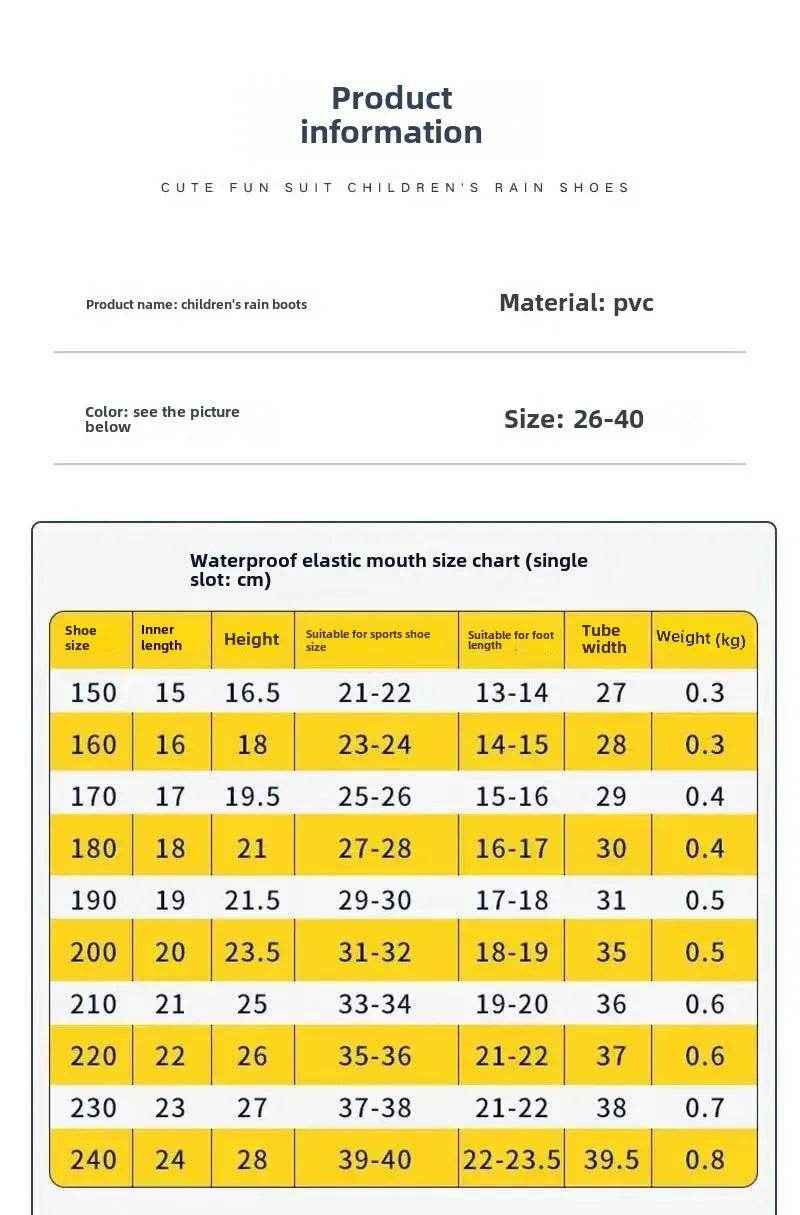 🌧Out-of-This-World Rain Boots for Kids – Cosy, Comfy, and Perfect for Puddle Missions! - ThiGui