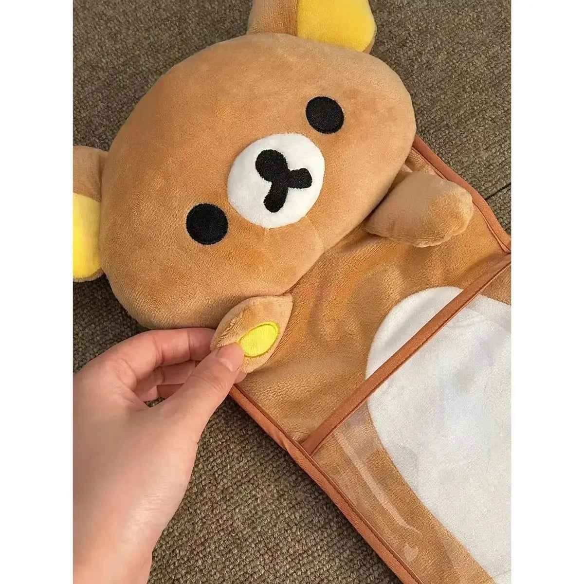 ✨ Adorable Rilakkuma Wall Storage Bag 🐻 – Tidy Up with a Smile! - ThiGui