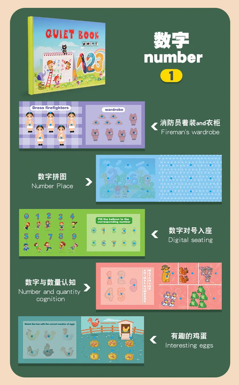 📘 My First Montessori Busy Book – Hands-On Learning Fun for Little Minds! 🧠✨ - ThiGui