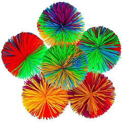 🌈 Bounce, Stretch & Giggle – Rainbow Stringy Fidget Balls for Endless Fun! 🧶✨ - ThiGui