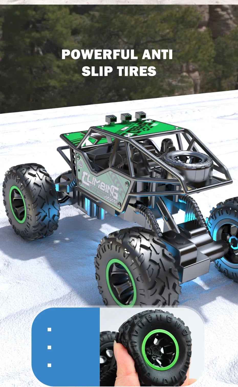 🧗‍♂️ Light Up & Climb Big – Off-Road Monster RC Car for Brave Little Racers! 🚙💡 - ThiGui