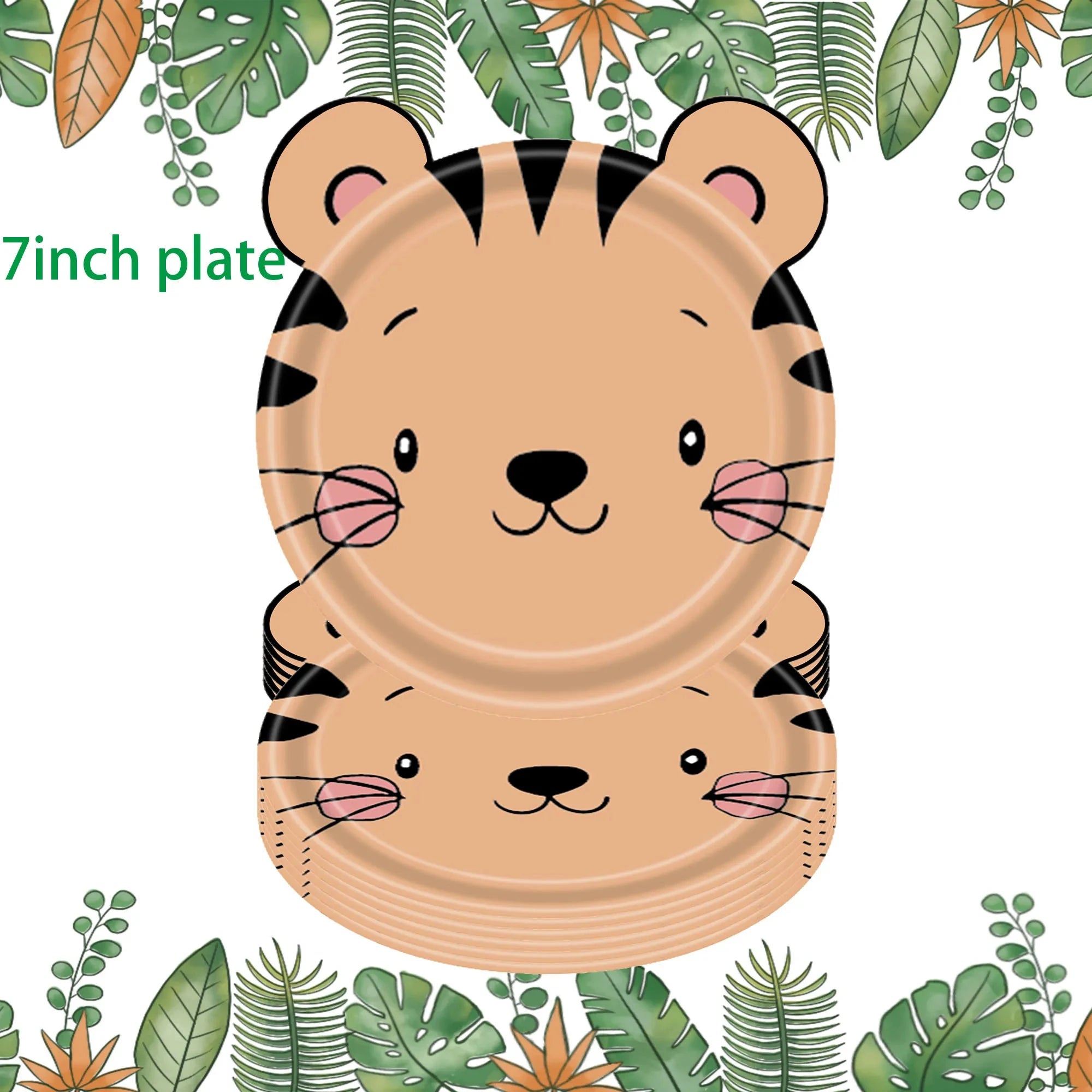 🦁🦓 Jungle Safari Party Tableware – Wild Fun for Little Explorers! 🎂🐘 - ThiGui
