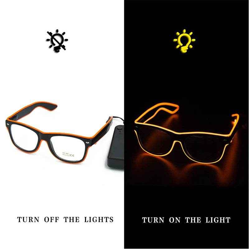 💫Glow Party Magic! Light-Up Neon Glasses for Boys Who Love to Shine - ThiGui