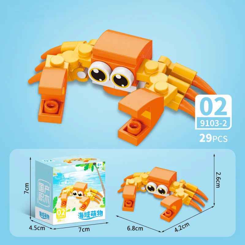 🕷️ Snap Together a Wild World – Insect & Animal Block Creatures for Kids & Collectors! 🐜🦂 - ThiGui