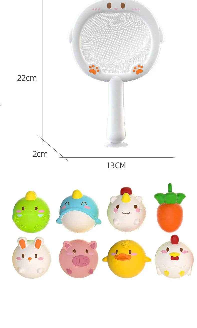 🐳LED Light Up Toys Baby Cute Animals Bath Toy Swimming Water Soft Rubber Float Induction Luminous Duck for Kids Play Funny Gifts - ThiGui