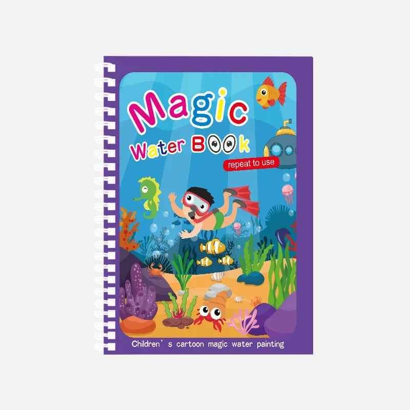 💧 Just Add Water – Mess-Free Magic Coloring Book for Little Artists! 🎨🦄 - ThiGui