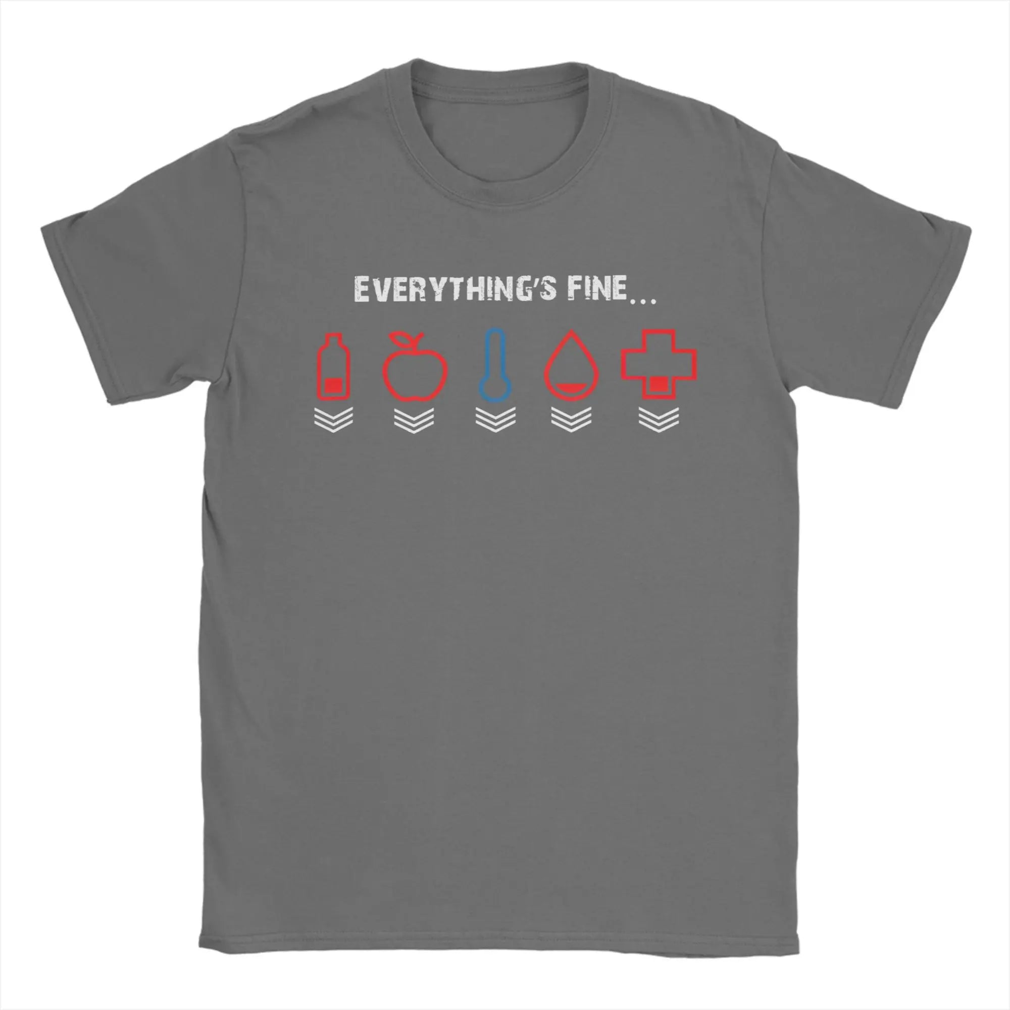 I’m Fine Everything’s Fine Gamer Tee 🎮🔥 100% Cotton Men’s T-Shirt - ThiGui