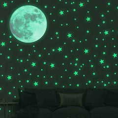 🌙Glow Up Their Dreams – Magical Moon and Stars Wall Stickers for Boys' Bedrooms - ThiGui