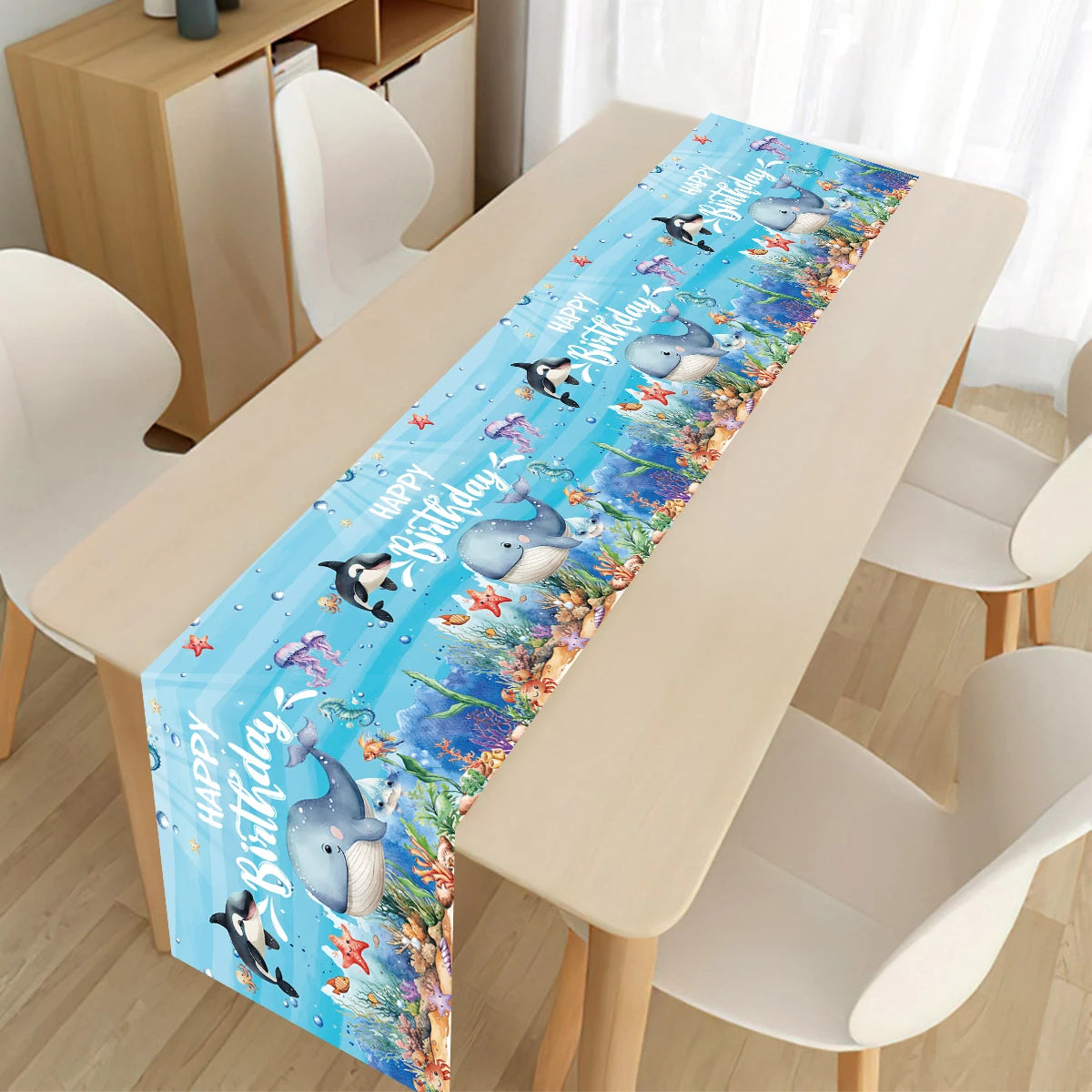 🐙🌊 Under the Sea Party Tableware – Ocean Fun for First Birthdays & Baby Showers! 🎂🐢 - ThiGui