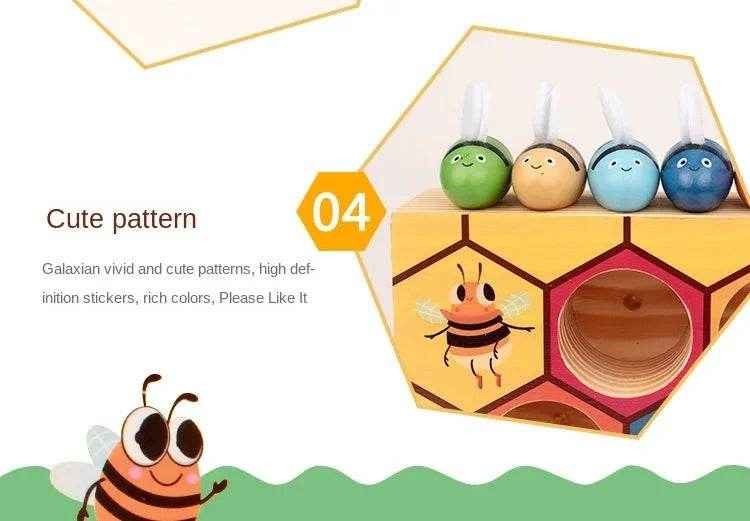 🌳Busy Bees Color Matching Game – Montessori Wooden Fun for Clever Little Hands - ThiGui