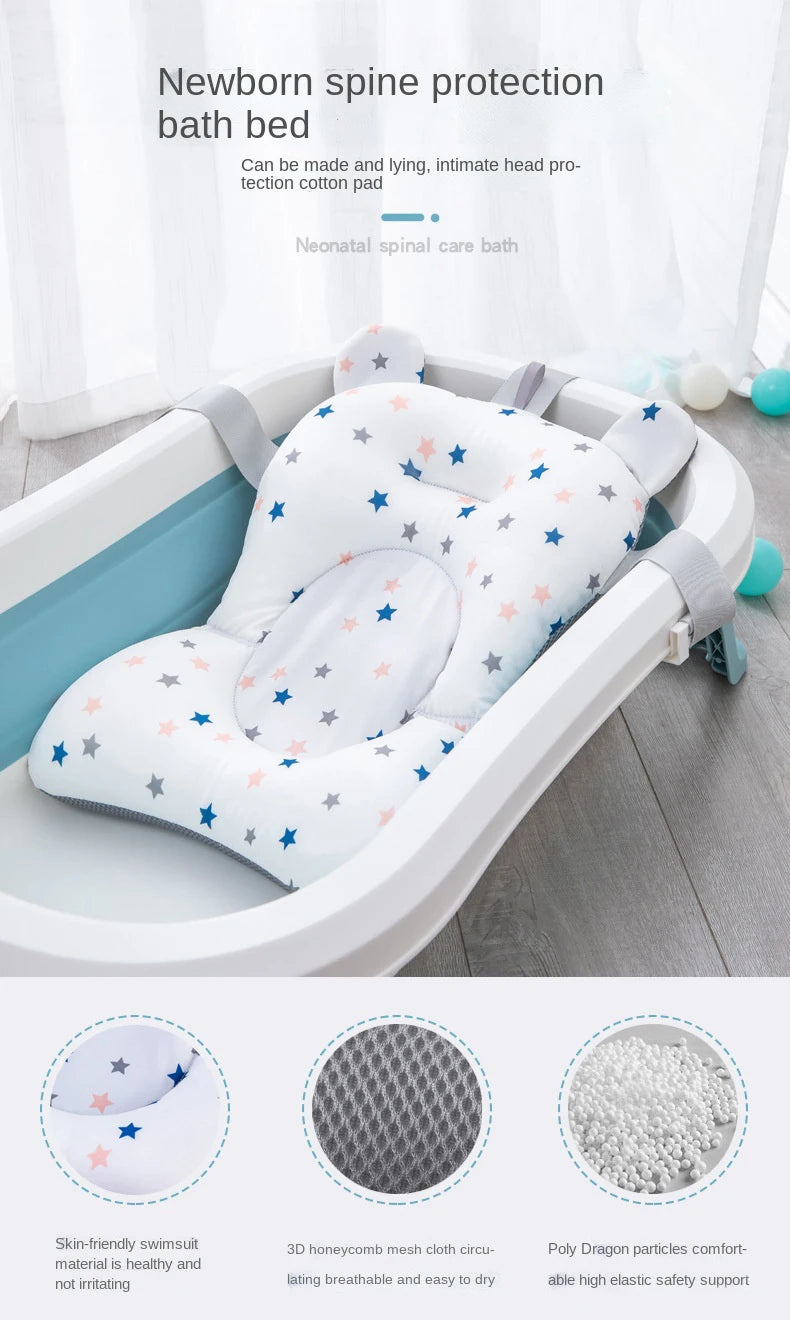 🛁✨ Snug-as-a-Bug Baby Bath Cushion – Portable, Soft & Splash-Ready! ✨🛁 - ThiGui