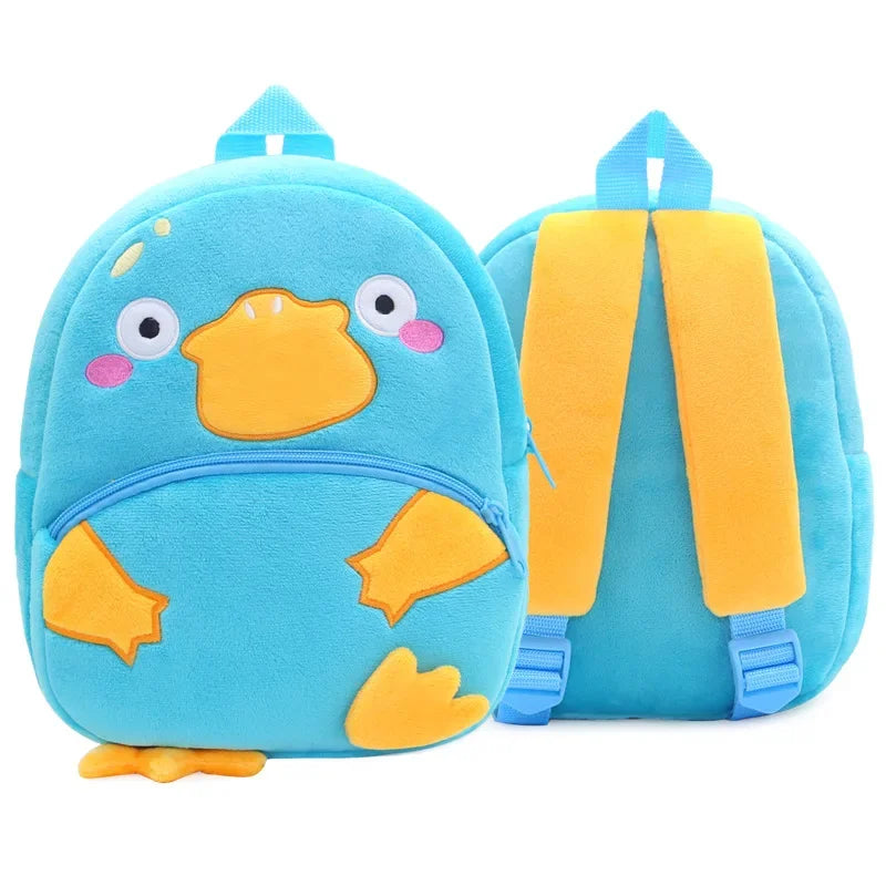 🦁 Cuddly Animal Backpack – Soft Plush Bag for Little Adventures! 🎒💛 - ThiGui