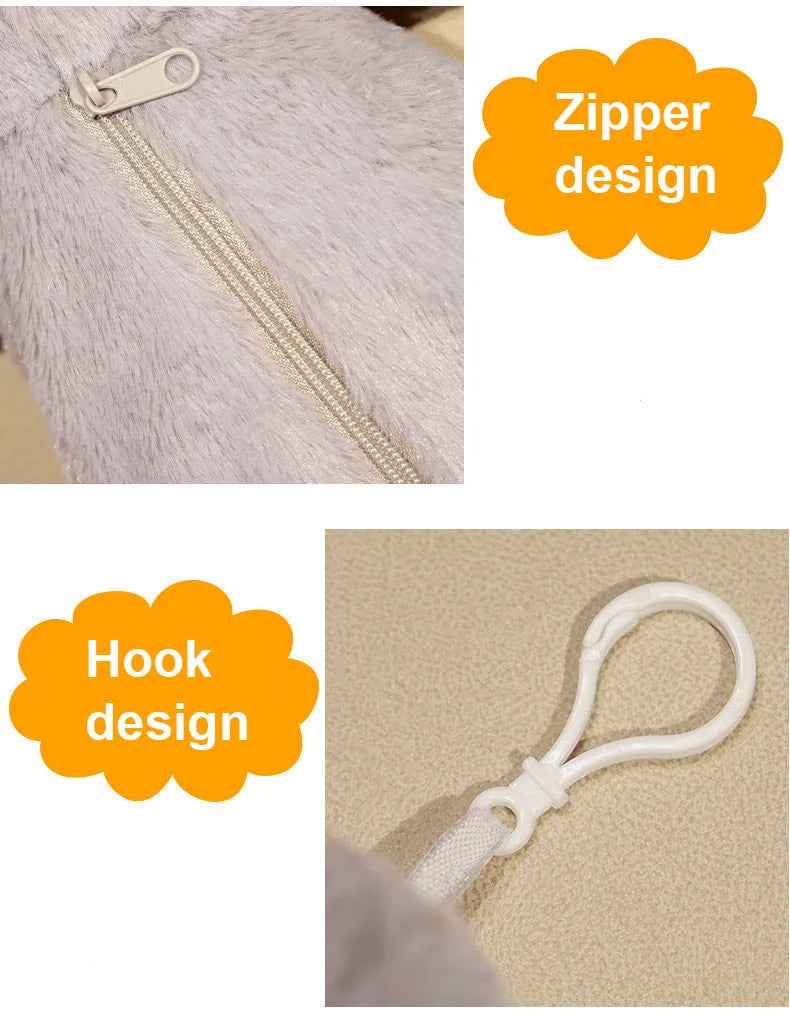 🐾 Purr-fectly Adorable Siamese Cat Pencil Case – Soft, Snuggly & Super Handy! ✨📚 - ThiGui