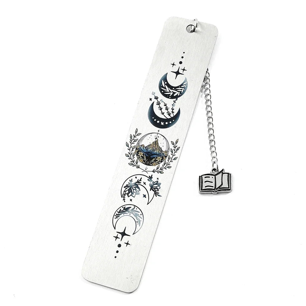 🌙 Moonlight Metal Bookmark – A Magical Gift for Dreamy Readers & Starry-Eyed Teachers ✨ - ThiGui