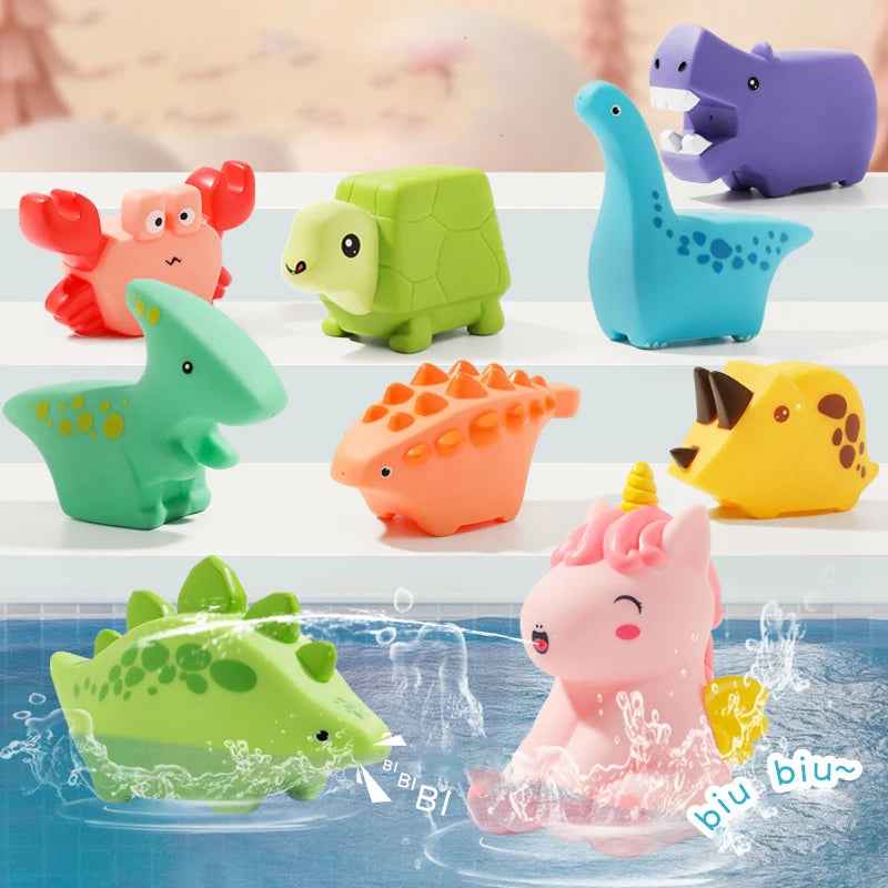 🐳 Squeeze, Splash & Smile – Adorable Rubber Bath Toys for Baby’s Tub Time! 🛁🦀 - ThiGui