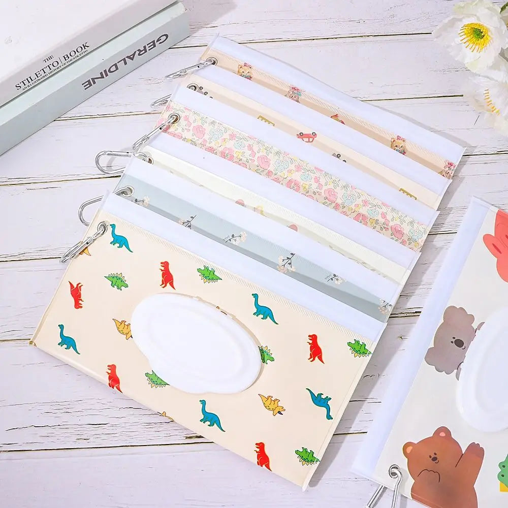 🍼 Handy Baby Wet Wipe Pouch – Reusable, Snap-On & Perfect for On-the-Go! 🚗👶 - ThiGui