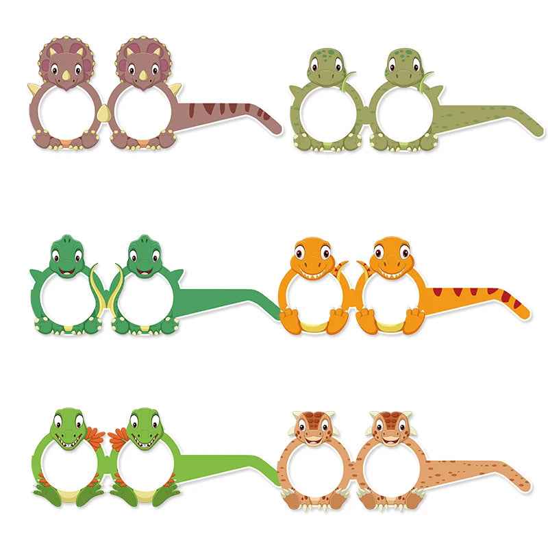 🦖 Dino Birthday Party Set – Hats, Glasses & Giggles for Your Little T-Rex! 🎉🦕 - ThiGui