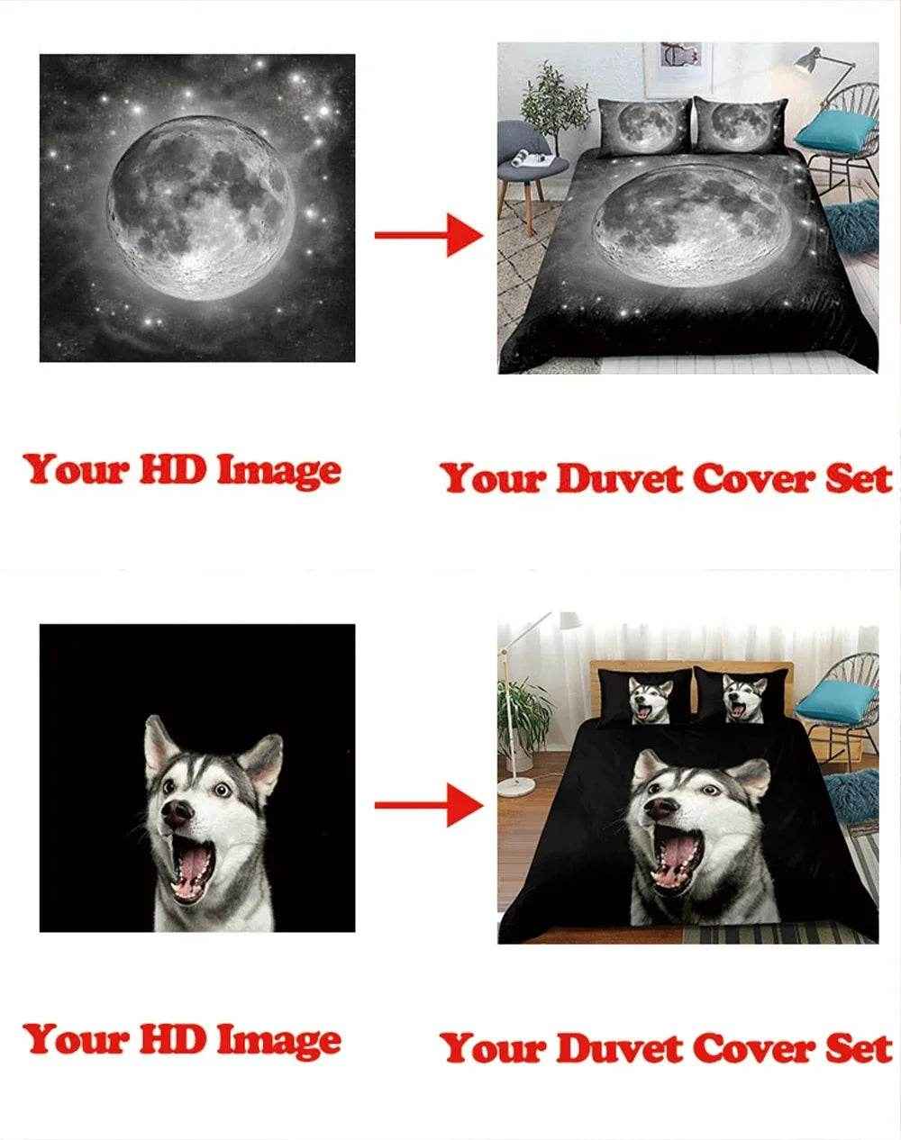 🌕Out-of-This-World Dreams! 🚀 Cartoon Astronaut Bedding Set for Young Space Explorers - ThiGui