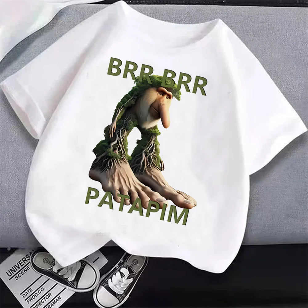 Italian Brainrot Cartoon Boys Tee 🎨😎 Cool Anime Casual T-Shirt - ThiGui