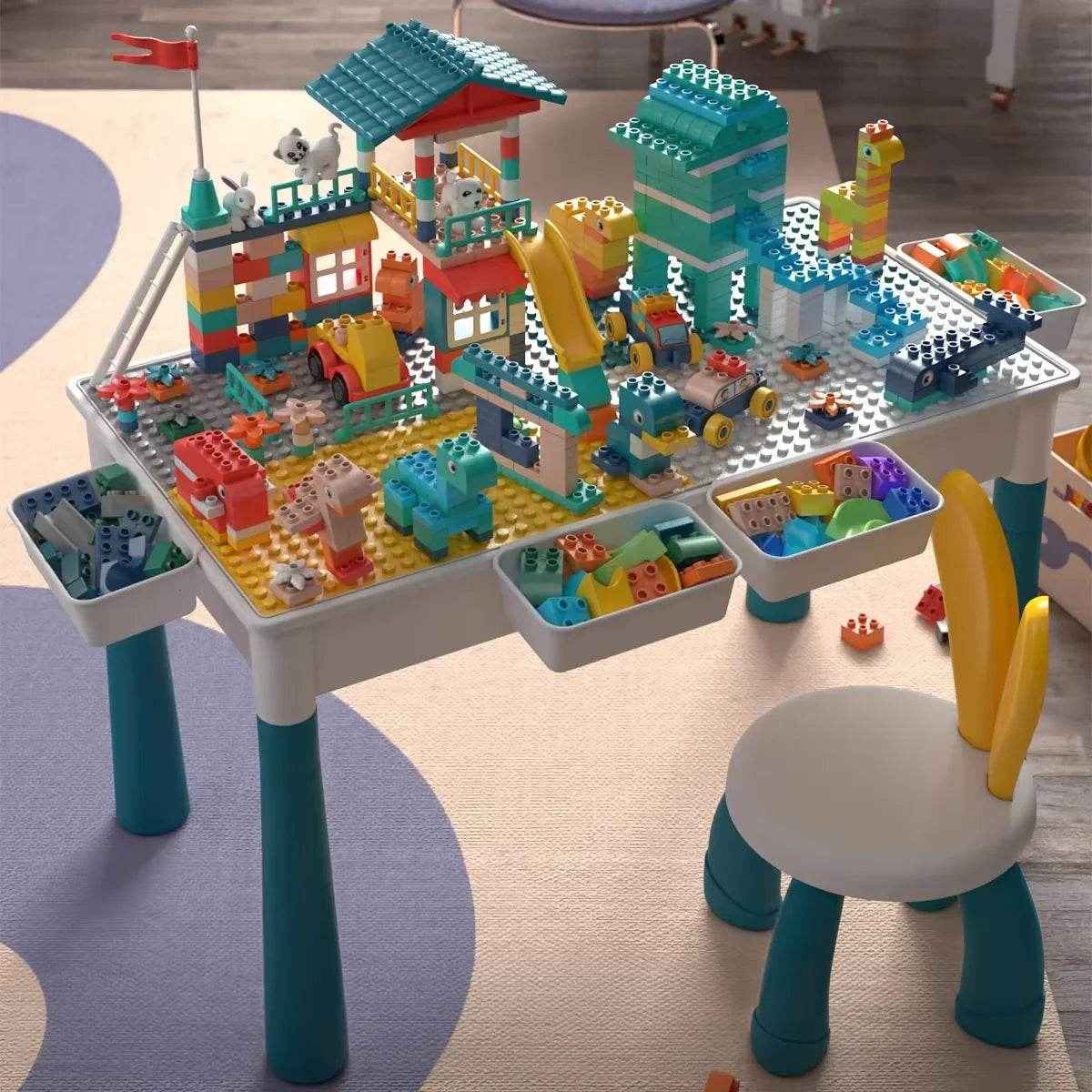 🧱The Ultimate Kids Activity Table – 6-in-1 Fun, Learning & Storage Station! - ThiGui