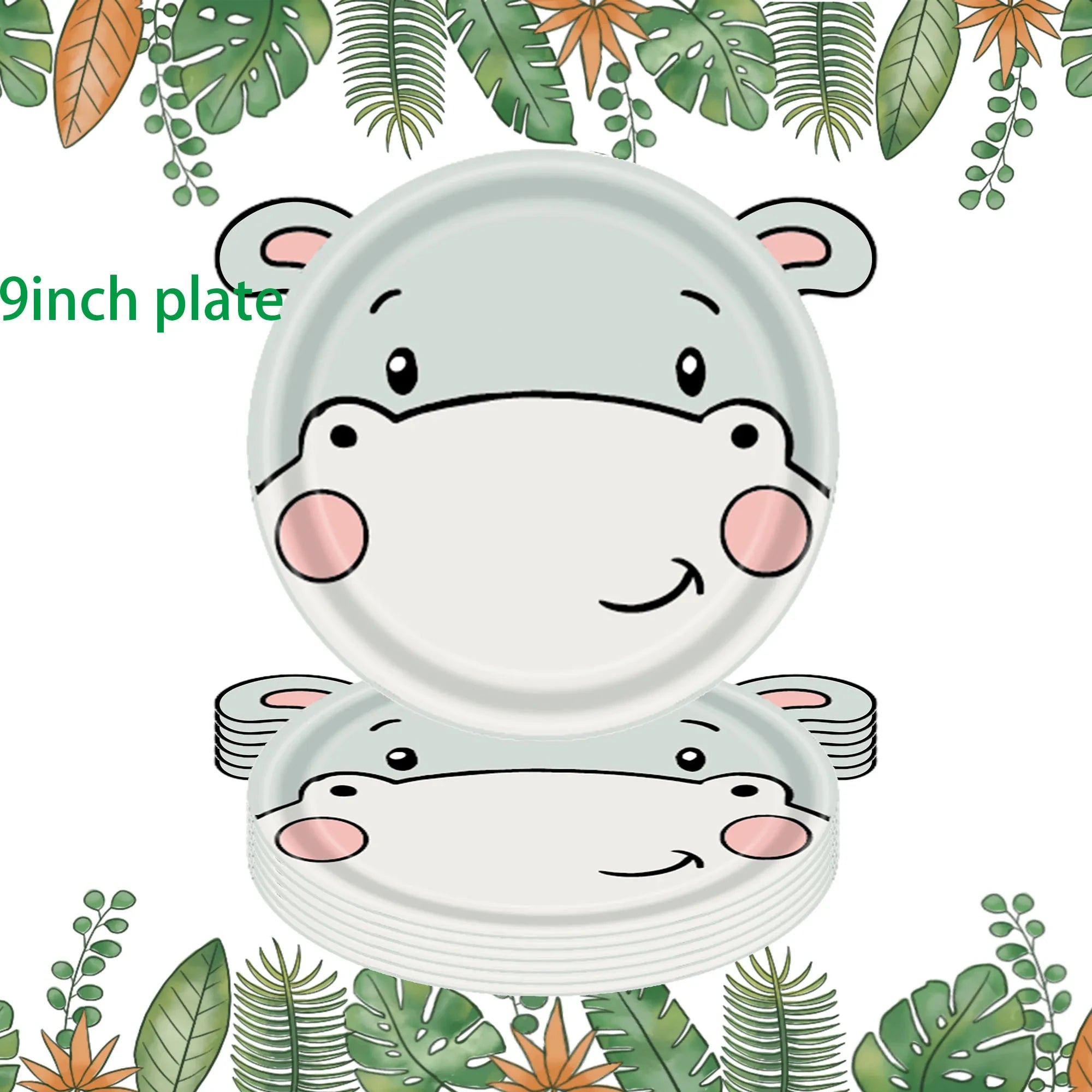 🦁🦓 Jungle Safari Party Tableware – Wild Fun for Little Explorers! 🎂🐘 - ThiGui