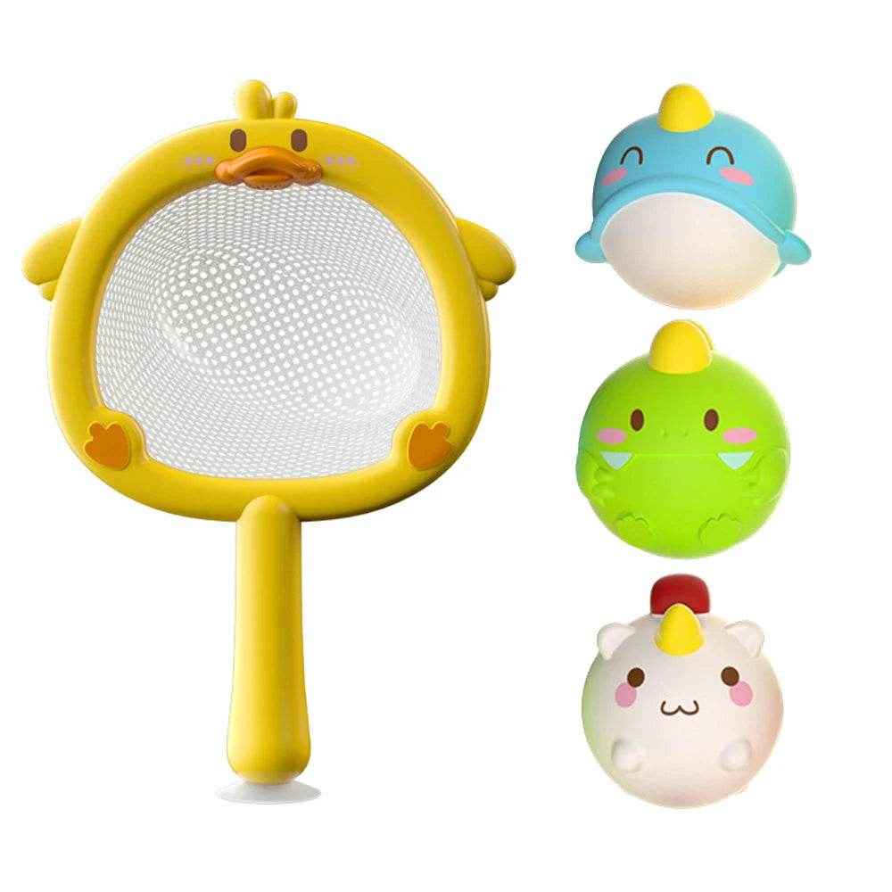 🐳LED Light Up Toys Baby Cute Animals Bath Toy Swimming Water Soft Rubber Float Induction Luminous Duck for Kids Play Funny Gifts - ThiGui