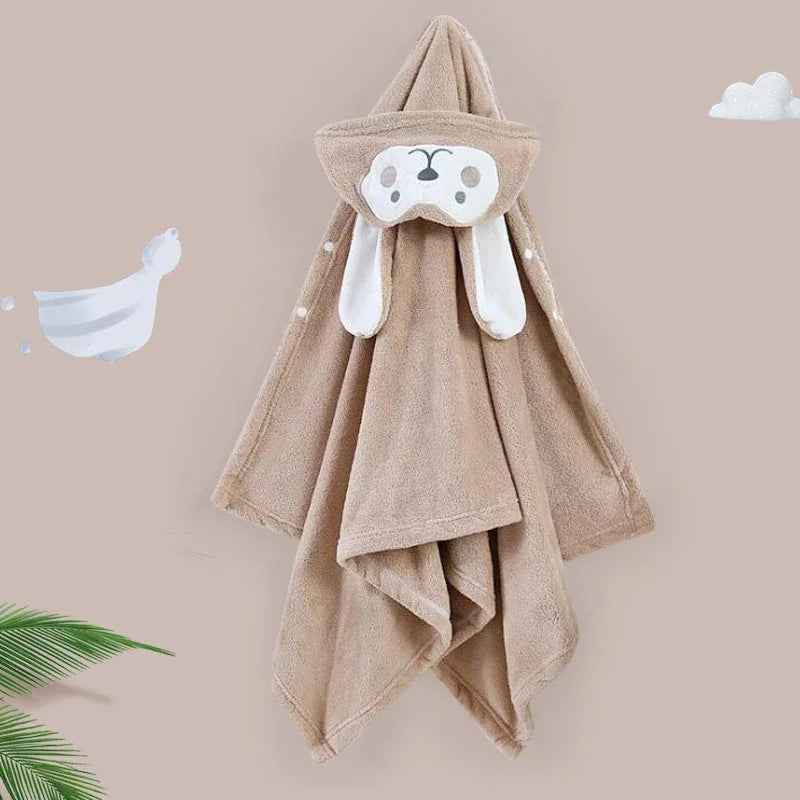 🛁⚡ Snuggly Hooded Bathrobe – Soft, Fast-Drying & Super Cute! - ThiGui
