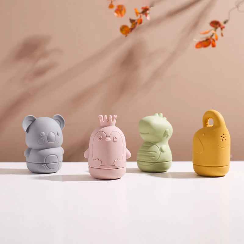 🐳 Soft Silicone Animal Bath Toys – Splash-Safe Fun with Cuddly Creatures! 💦🛁 - ThiGui